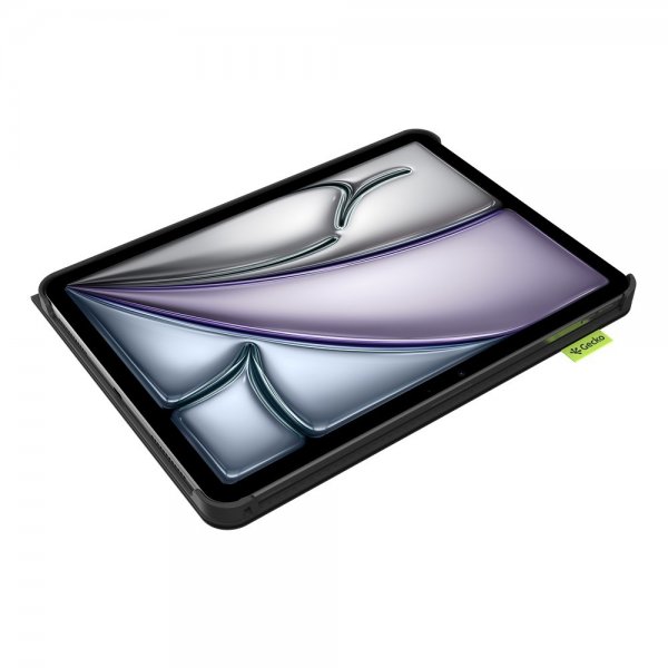 Gecko Covers iPad Air 10.9 (sukupolvi 4/5)/iPad Air 11 (M2/M3/M4) Fodral Cactus Folio Musta