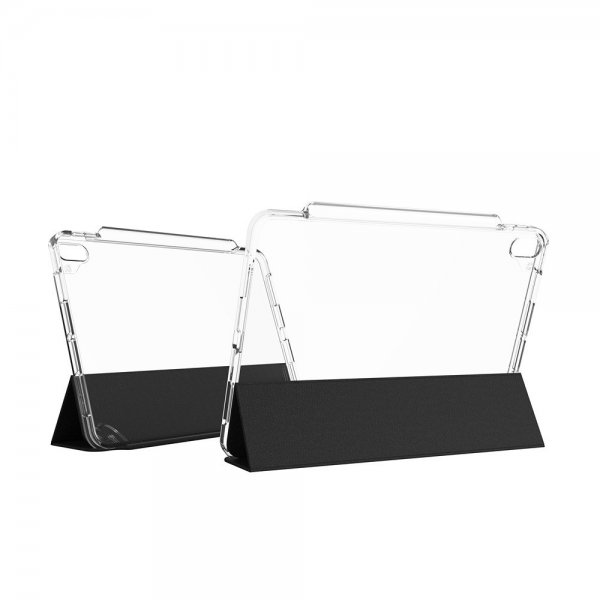 ZAGG iPad Air 11 (M2/M3/M4) Crystal Palace Folio -kotelo, musta/läpinäkyvä