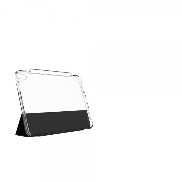ZAGG iPad Air 11 (M2/M3/M4) Crystal Palace Folio -kotelo, musta/läpinäkyvä