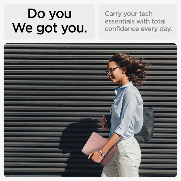 Spigen iPad Air 11 (M2/M3/M4) Urban Fit -suojakotelo, ruusukulta