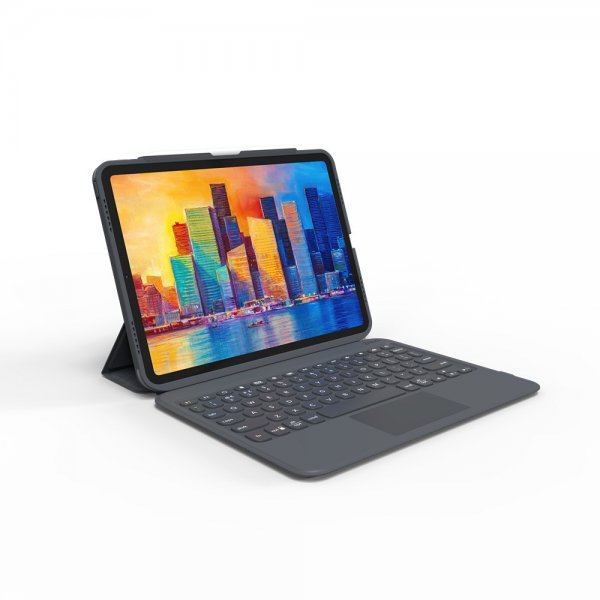 ZAGG iPad Air 10.9/iPad Pro 11 Kotelo ja näppäimistö Pro Keys Trackpad Nordic Charcoal