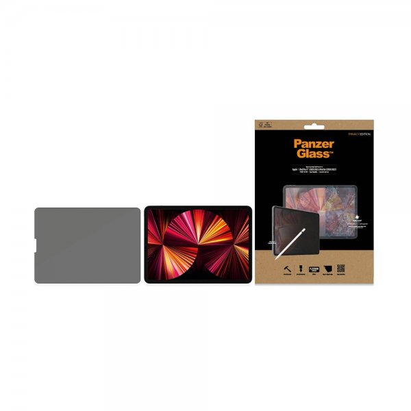 PanzerGlass iPad Air 10.9 (sukupolvet 4/5)/iPad Pro 11 (sukupolvet 1/2/3/4) näyttösuoja, reunasta reunaan, koteloystävällinen, yksityisyyssuoja