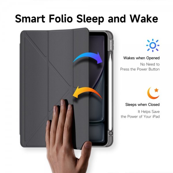 Dux Ducis iPad Air 11 (M2/M3/M4) Suojakotelo Magi Series Harmaa