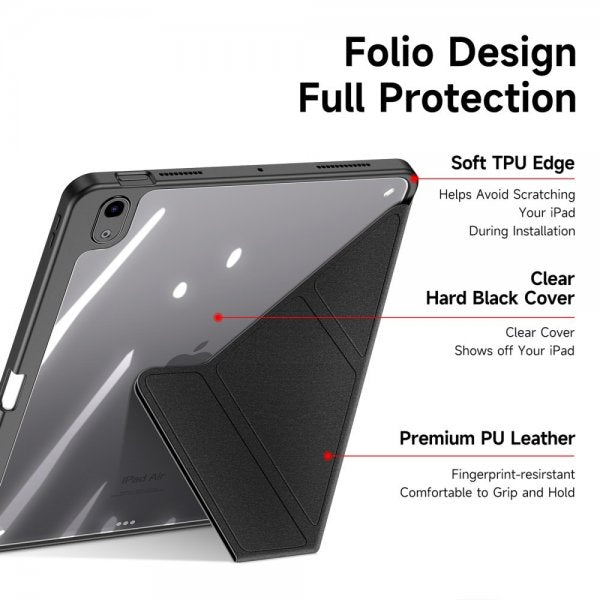 Dux Ducis iPad Air 11 (M2/M3/M4) Suojakotelo Magi Series Musta