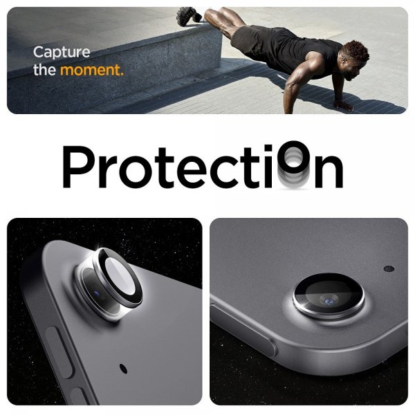 Spigen iPad Air 11 (M2/M3/M4)/iPad Air 13 (M2/M3/M4) Kamerans suojaus GLAS.tR EZ Fit Optik Pro Space Grey