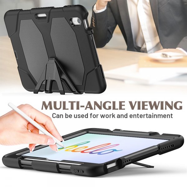 iPad Air 11 (M2/M3/M4) Suojakuori Heavy Duty Armor Musta