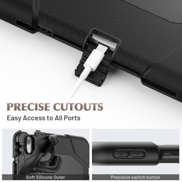 iPad Air 11 (M2/M3/M4) Suojakuori Heavy Duty Armor Musta