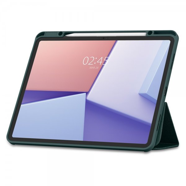 Spigen iPad Air 13 (M2/M3/M4) suojakotelo Urban Fit Midnight Green