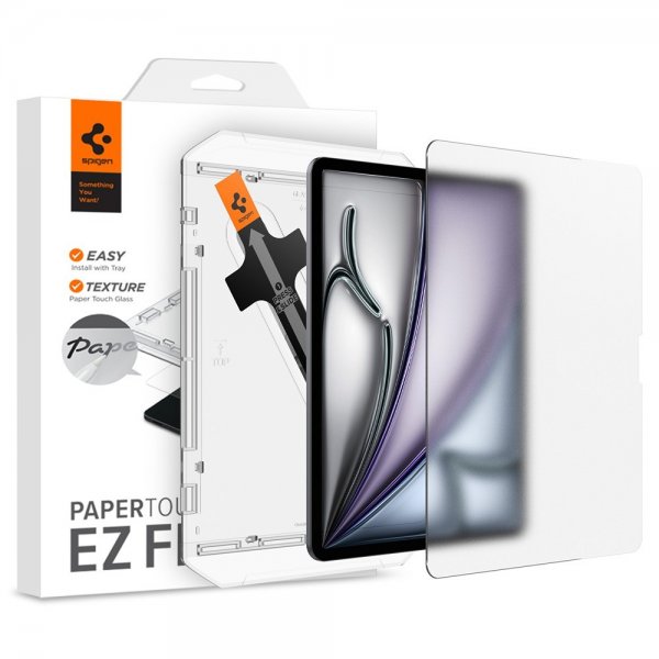 Spigen iPad Air 13 (M2/M3/M4) Näytönsuoja Paper Touch EZ Fit