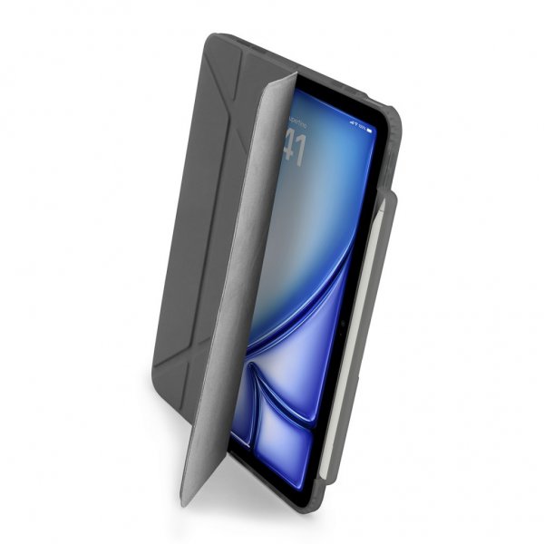 Pipetto iPad Air 13 (M2/M3/M4) Origami No3 Pencil Case harmaa