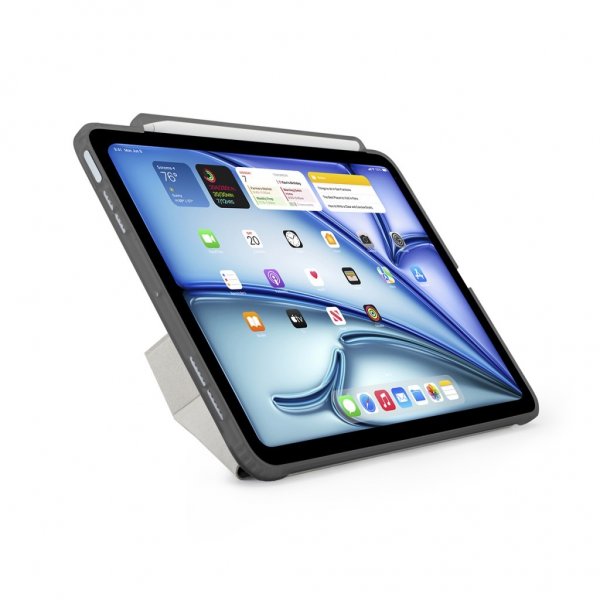 Pipetto iPad Air 13 (M2/M3/M4) Origami No3 Pencil Case harmaa