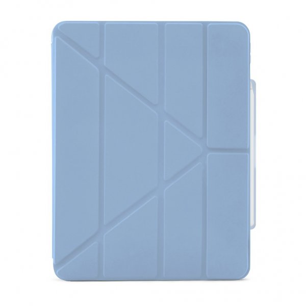 Pipetto iPad Air 13 (M2/M3/M4) -suojakotelo, Origami No3 Pencil Case, vaaleansininen