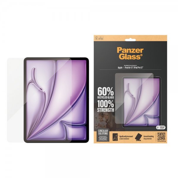 PanzerGlass iPad Air 13 (M2/M3/M4)/iPad Pro 13 (M4/M5) Näytönsuoja Ultra-Wide Fit