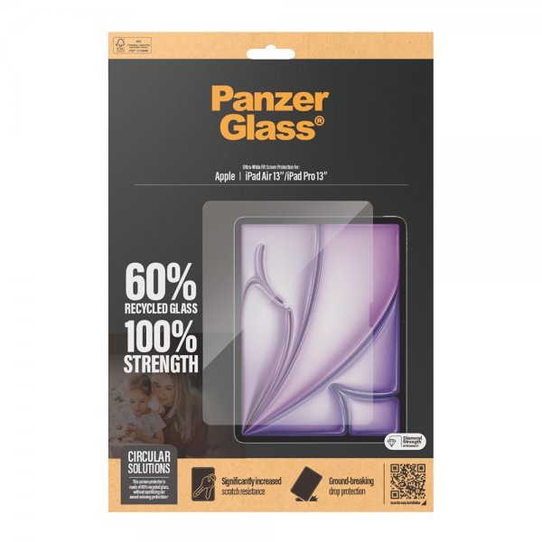 PanzerGlass iPad Air 13 (M2/M3/M4)/iPad Pro 13 (M4/M5) Näytönsuoja Ultra-Wide Fit
