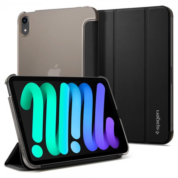 Spigen iPad mini (6. sukupolvi)/iPad mini (A17 Pro) Liquid Air Folio -suojakotelo, musta