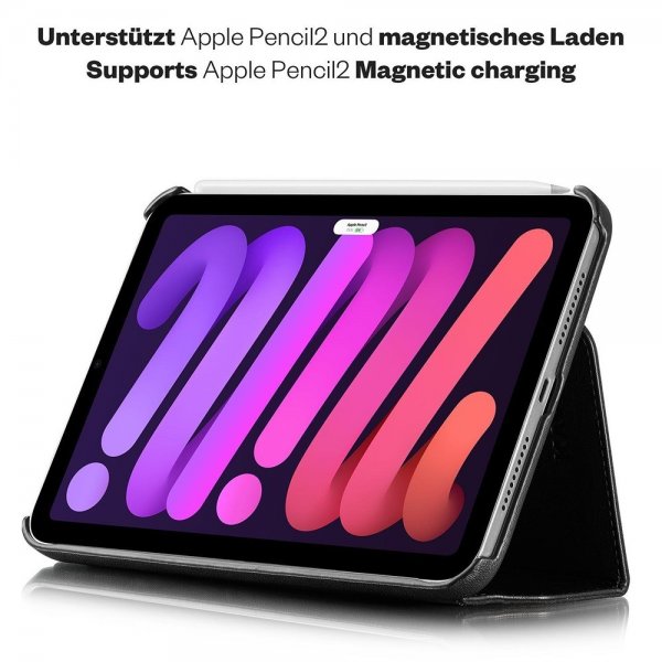 KAVAJ iPad mini (6. sukupolvi)/iPad mini (A17 Pro) -suojakotelo Berliini Musta