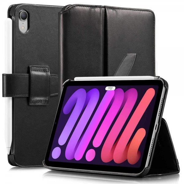 KAVAJ iPad mini (6. sukupolvi)/iPad mini (A17 Pro) -suojakotelo London, musta