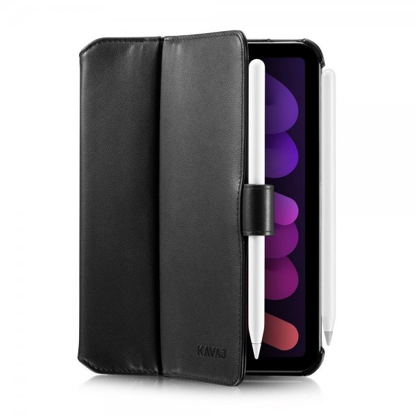 KAVAJ iPad mini (6. sukupolvi)/iPad mini (A17 Pro) -suojakotelo London, musta