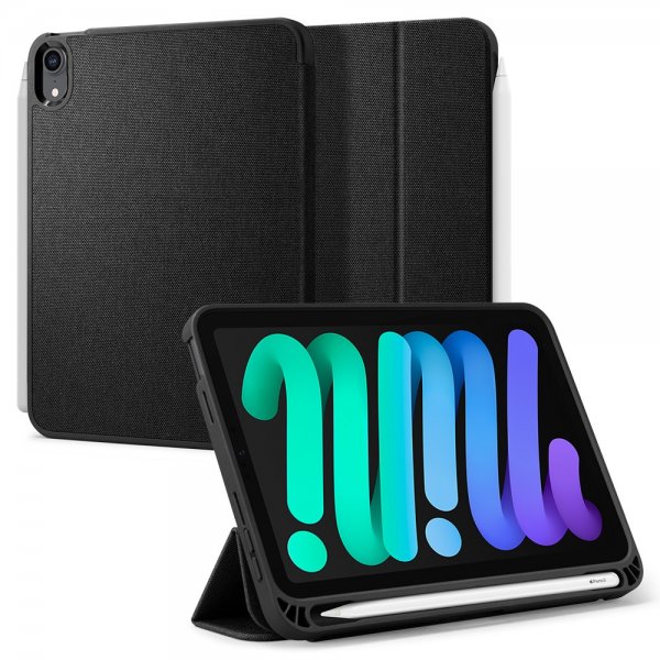 Spigen iPad mini (6. sukupolvi)/iPad mini (A17 Pro) Urban Fit -suojakotelo, musta