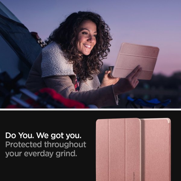 Spigen iPad Pro 11 (2./3./4. sukupolvi) Urban Fit -suojakuori, ruusukulta