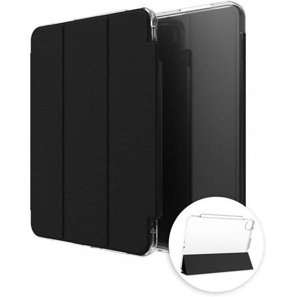 ZAGG iPad Pro 11 (M4/M5) Kotelo Crystal Palace Folio Musta Läpinäkyvä