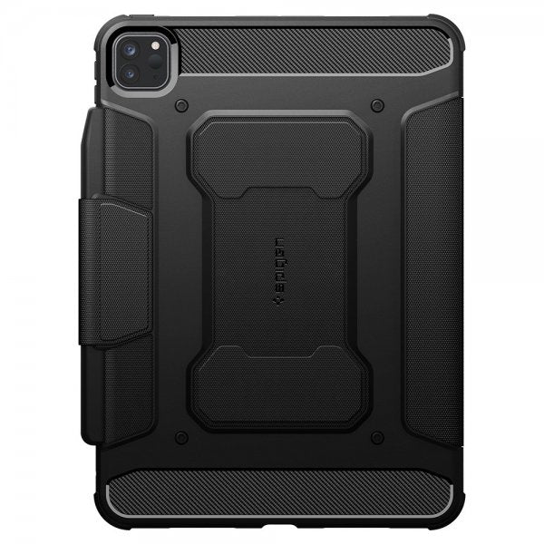 Spigen iPad Pro 11 (M4/M5) Suojakotelo Rugged Armor Pro Musta