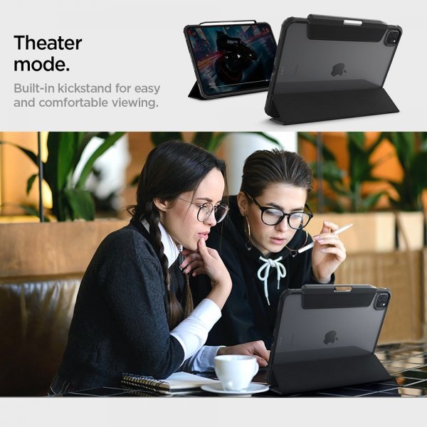 Spigen iPad Pro 11 (M4/M5) Ultra Hybrid Pro -suojakuori, musta