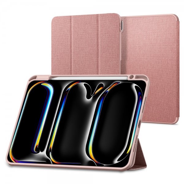 Spigen iPad Pro 11 (M4/M5) Urban Fit -suojakotelo, ruusukulta
