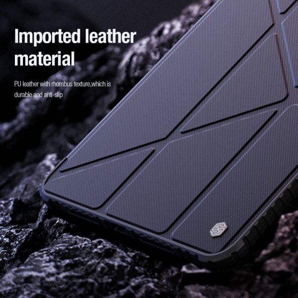Nillkin iPad Pro 11 (M4/M5) Fodral Bumper Leather Case Pro, musta
