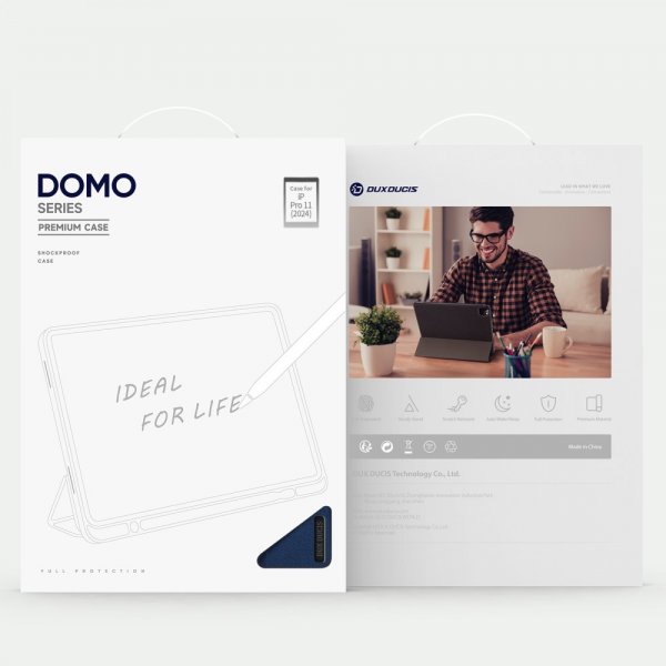 Dux Ducis iPad Pro 11 (M4/M5) DOMO Series -suojakotelo, sininen