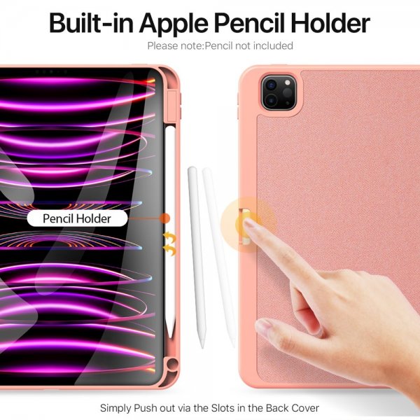 Dux Ducis iPad Pro 11 (M4/M5) Suojakotelo DOMO Series Vaaleanpunainen