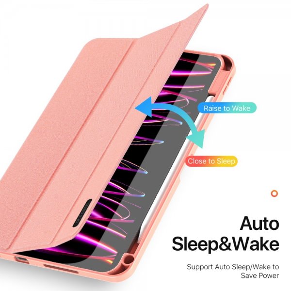 Dux Ducis iPad Pro 11 (M4/M5) Suojakotelo DOMO Series Vaaleanpunainen