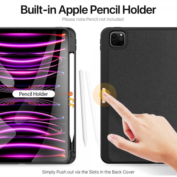 Dux Ducis iPad Pro 11 (M4/M5) Kotelo DOMO Series Musta