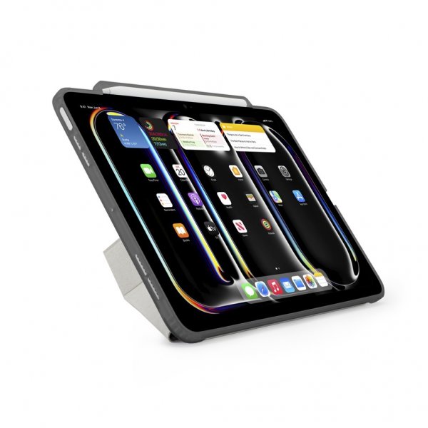 Pipetto iPad Pro 11 (M4/M5) Suojakotelo Origami No3 Pencil Case Harmaa