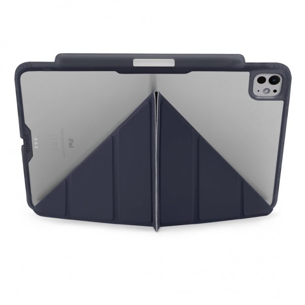 Pipetto iPad Pro 11 (M4/M5) Suojakotelo Origami No3 Pencil Case Tumman sininen