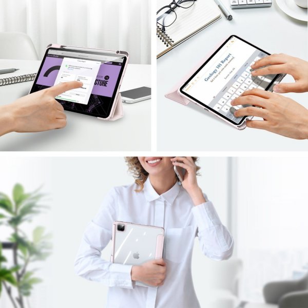 Dux Ducis iPad Pro 11 (M4/M5) Suojakotelo TOBY-sarja Vaaleanpunainen