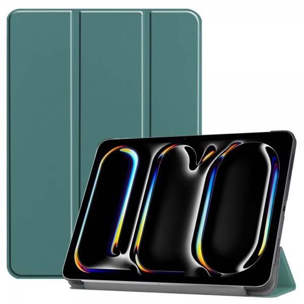 iPad Pro 11 (M4/M5) Foliosuoja Kolmiosainen Vihreä