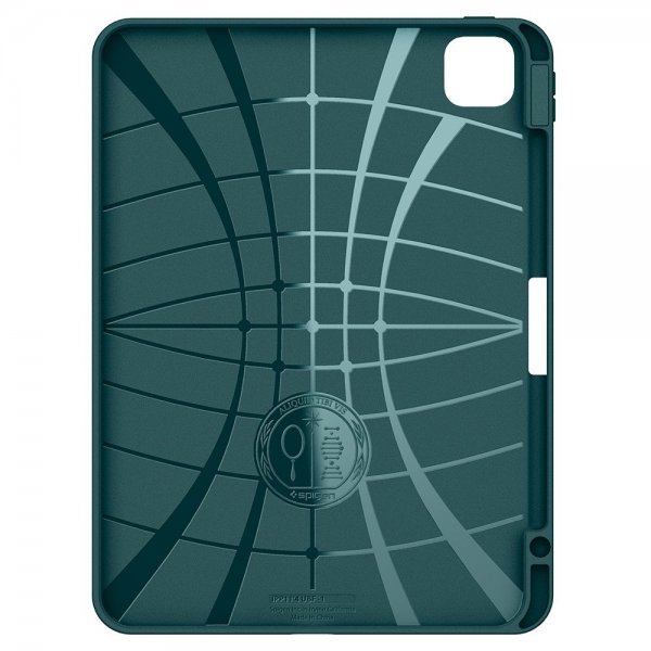 Spigen iPad Pro 11 (M4/M5) Urban Fit -suojakotelo, Midnight Green