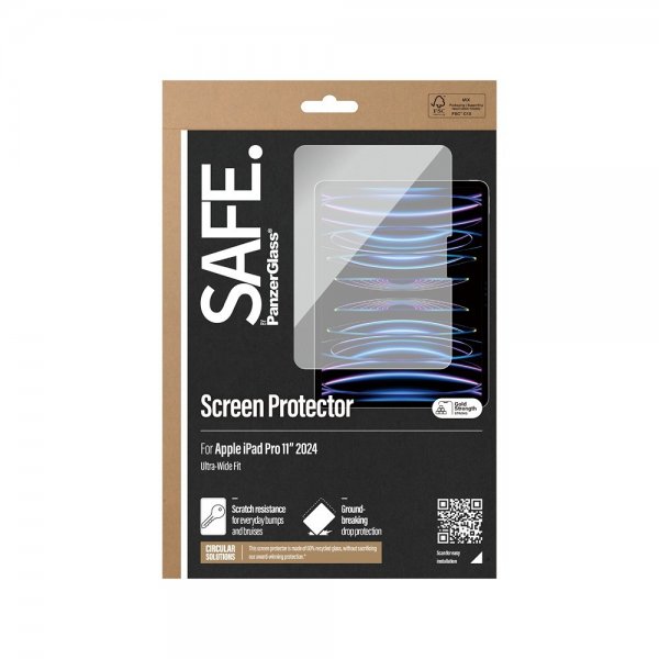 SAFE by PanzerGlass iPad Pro 11 (M4/M5) Näytönsuoja Ultra-Wide Fit