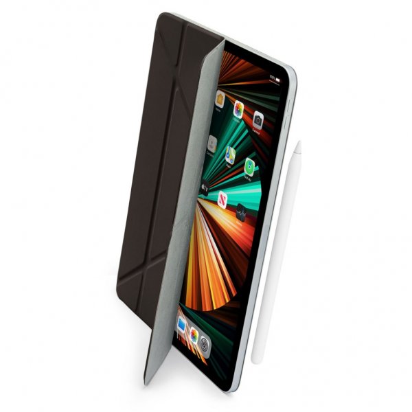 Pipetto iPad Pro 12.9 (gen 4/5/6) Kotelo Origami No4 folio Musta