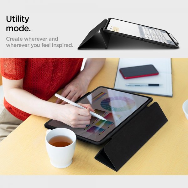 Spigen iPad Pro 13 (M4/M5) Suojakotelo Rugged Armor Pro Musta