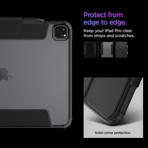 Spigen iPad Pro 13 (M4/M5) Ultra Hybrid Pro -suojakuori, musta