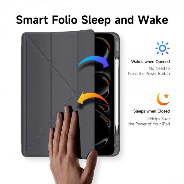 Dux Ducis iPad Pro 13 (M4/M5) Fodral Magi Series Harmaa