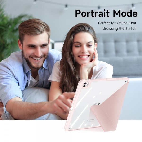 Dux Ducis iPad Pro 13 (M4/M5) Fodral Magi-sarja Vaaleanpunainen