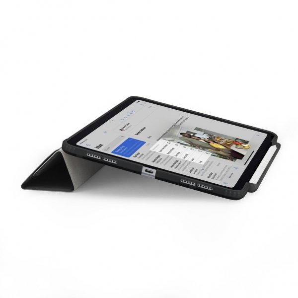 Pipetto iPad Pro 13 (M4/M5) Suojakotelo Origami No3 Pencil Case Musta