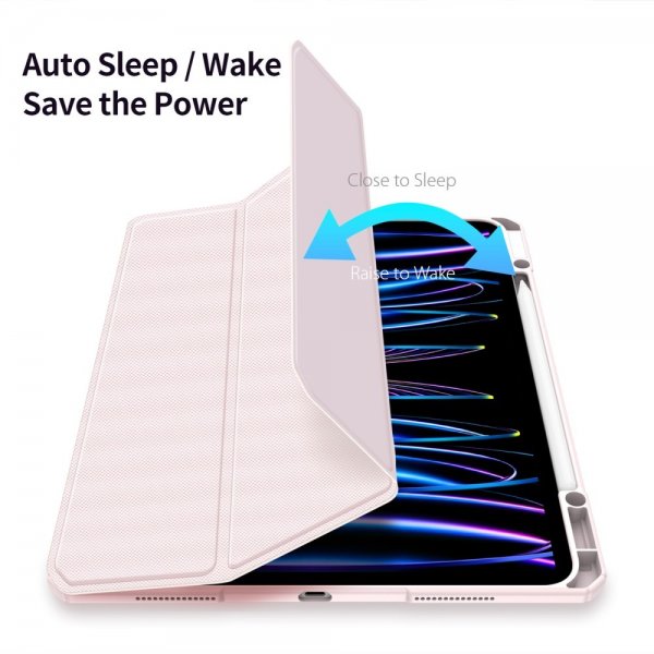 Dux Ducis iPad Pro 13 (M4/M5) -suojakotelo, TOBY Series, vaaleanpunainen