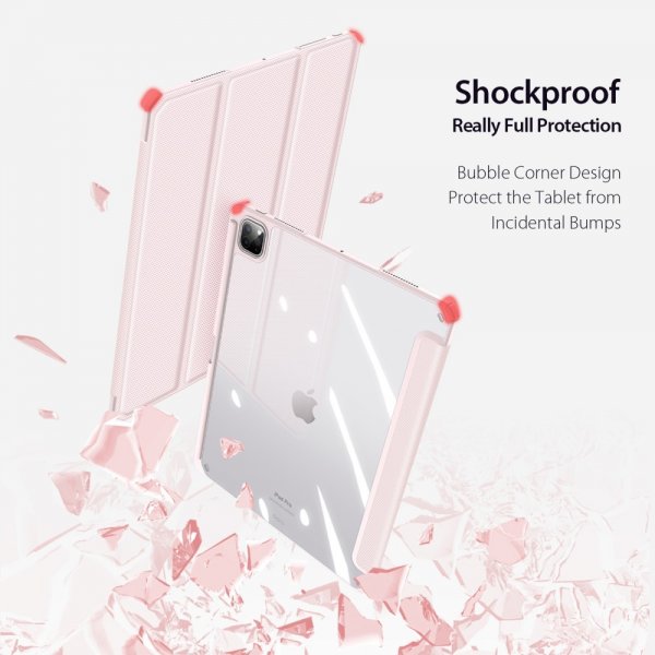 Dux Ducis iPad Pro 13 (M4/M5) -suojakotelo, TOBY Series, vaaleanpunainen