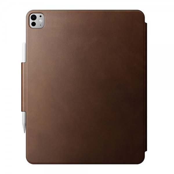 Nomad iPad Pro 13 (M4/M5) Folio-kotelo, nahka, ruskea