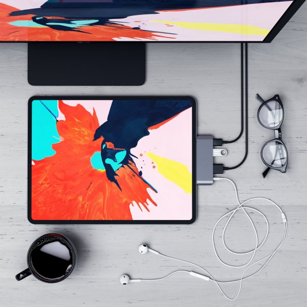 Satechi iPad Pro -monitoimisovitin, Space Gray