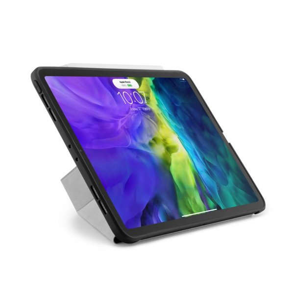 Pipetto iPad Pro 11 (2./3./4. sukupolvi) TPU Origami-kotelo, musta